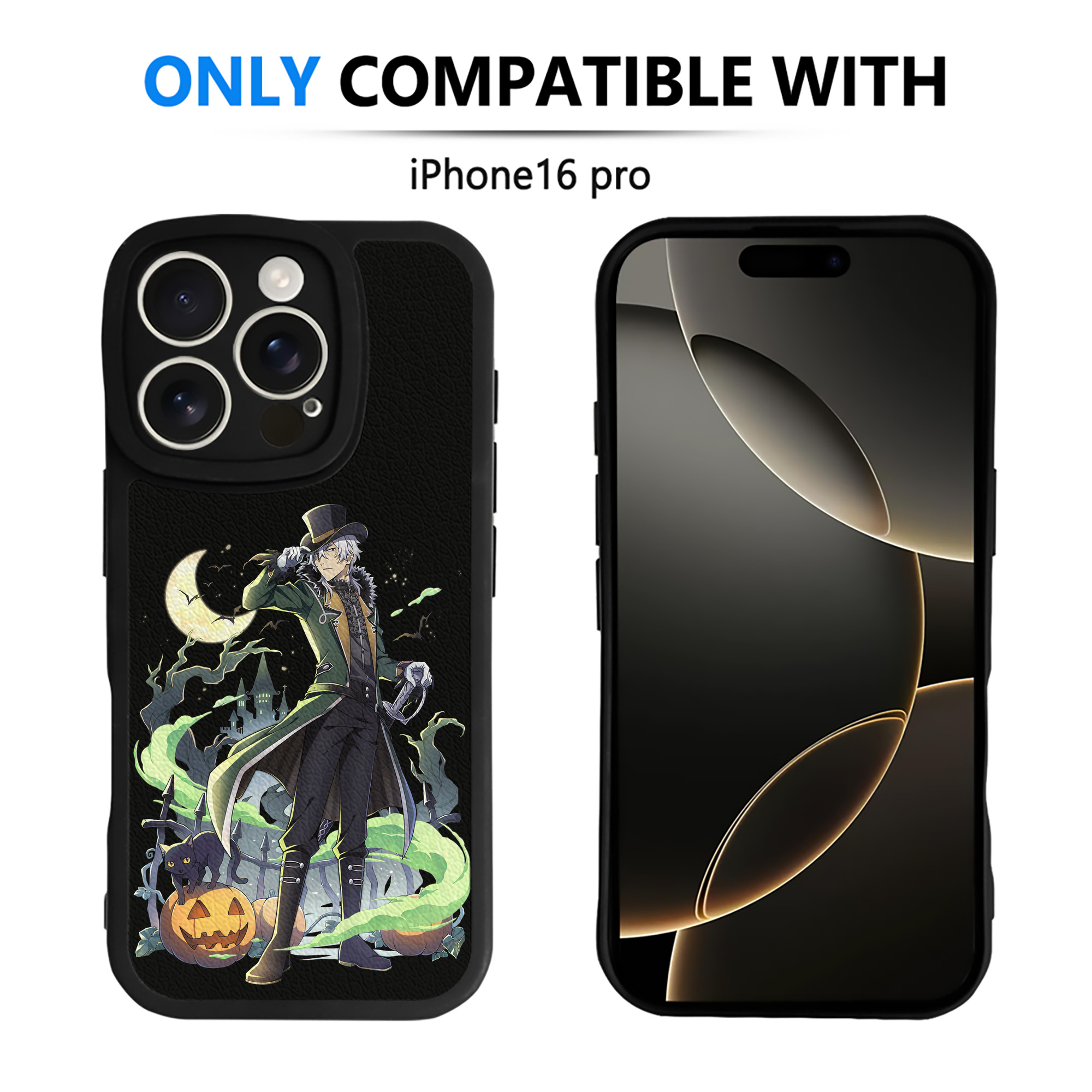 （画像用） 文豪ストレイドッグス Bungo Stray Dogs 【iPhone 16シリーズ対応】シリコンスマホケース（レザー調） 材質：シリコン